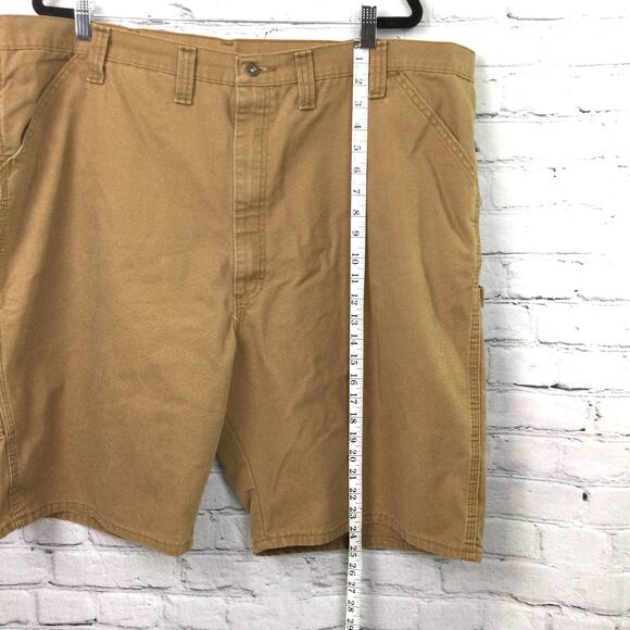 Wrangler Men's Utility Carpenter Flat Front Work Shorts Brown Size 46 - Picture 10 of 10
